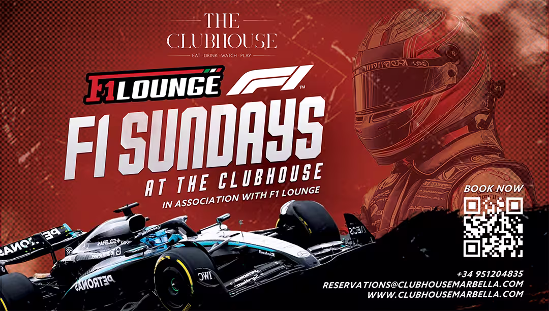 F1 Sundays at The Clubhouse Marbella In association with F1 Lounge